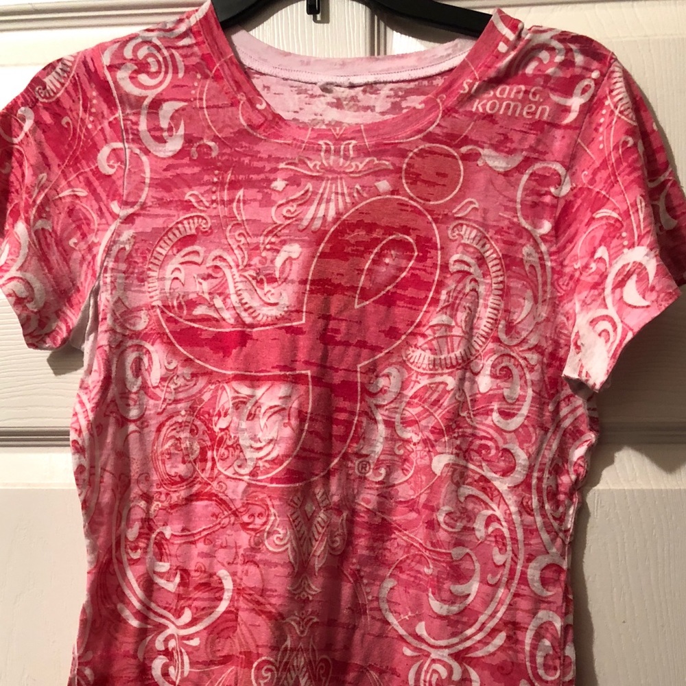 Pink abstract blouse